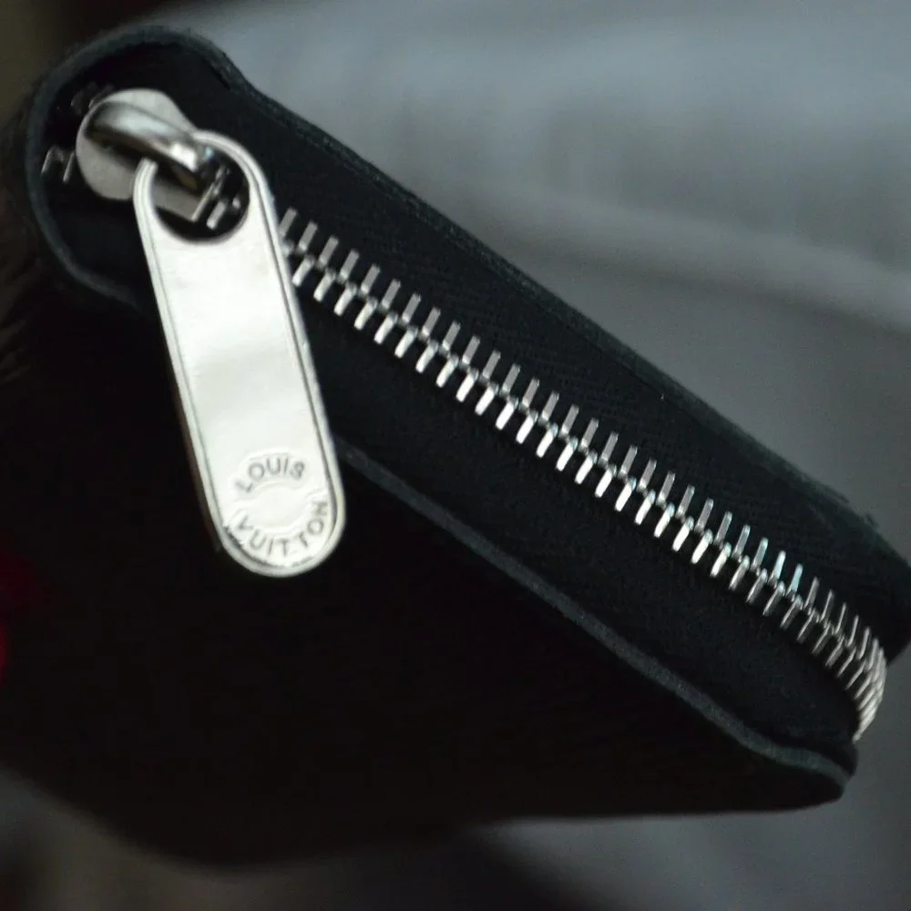 Louis Vuitton Black Patent Epi Zippy Zip  Around Organizer Wallet